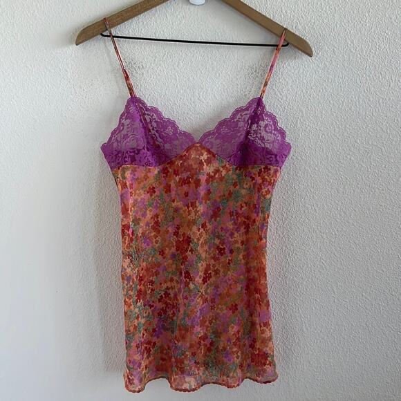 Victoria's Secret Other - Vintage Victoria's Secret Floral Lace Semi Sheer Night Gown Slip Dress XS